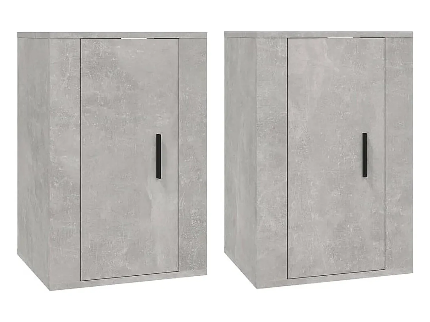 Clearance Móveis de TV de parede 2 pcs 40x34,5x60 cm -cimento PT986625 Cinzento