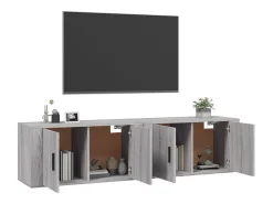 Móvel De Tv* Móveis de TV de parede 2 pcs 80x34,5x40 cm sonoma PT847386 Cinzento