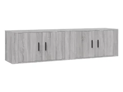 Móvel De Tv* Móveis de TV de parede 2 pcs 80x34,5x40 cm sonoma PT847386 Cinzento