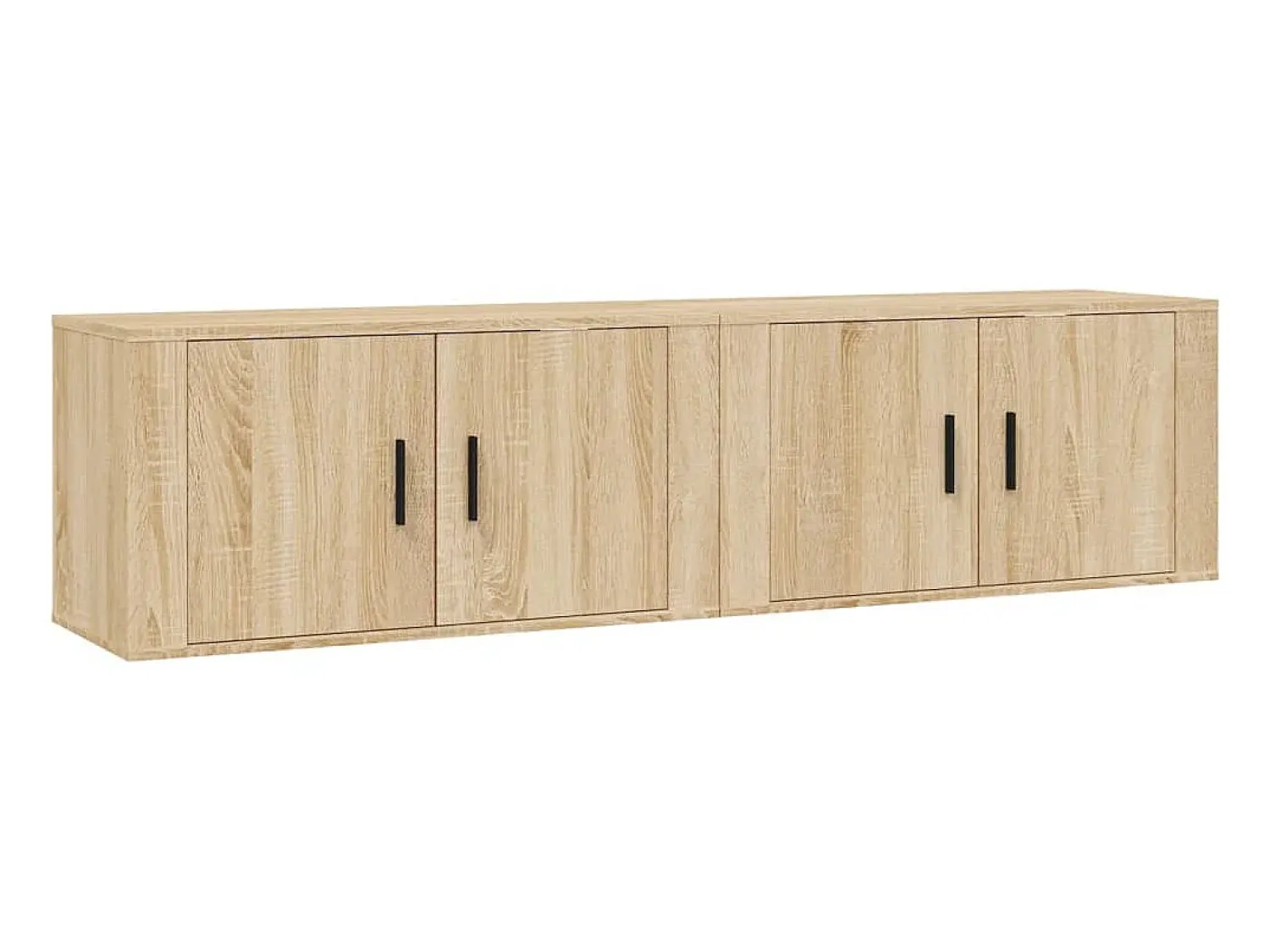 vidaxl Móveis de TV de parede 2 pcs 80x34,5x40 cm carvalho sonoma^ Móvel De Tv