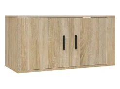vidaxl Móveis de TV de parede 2 pcs 80x34,5x40 cm carvalho sonoma^ Móvel De Tv