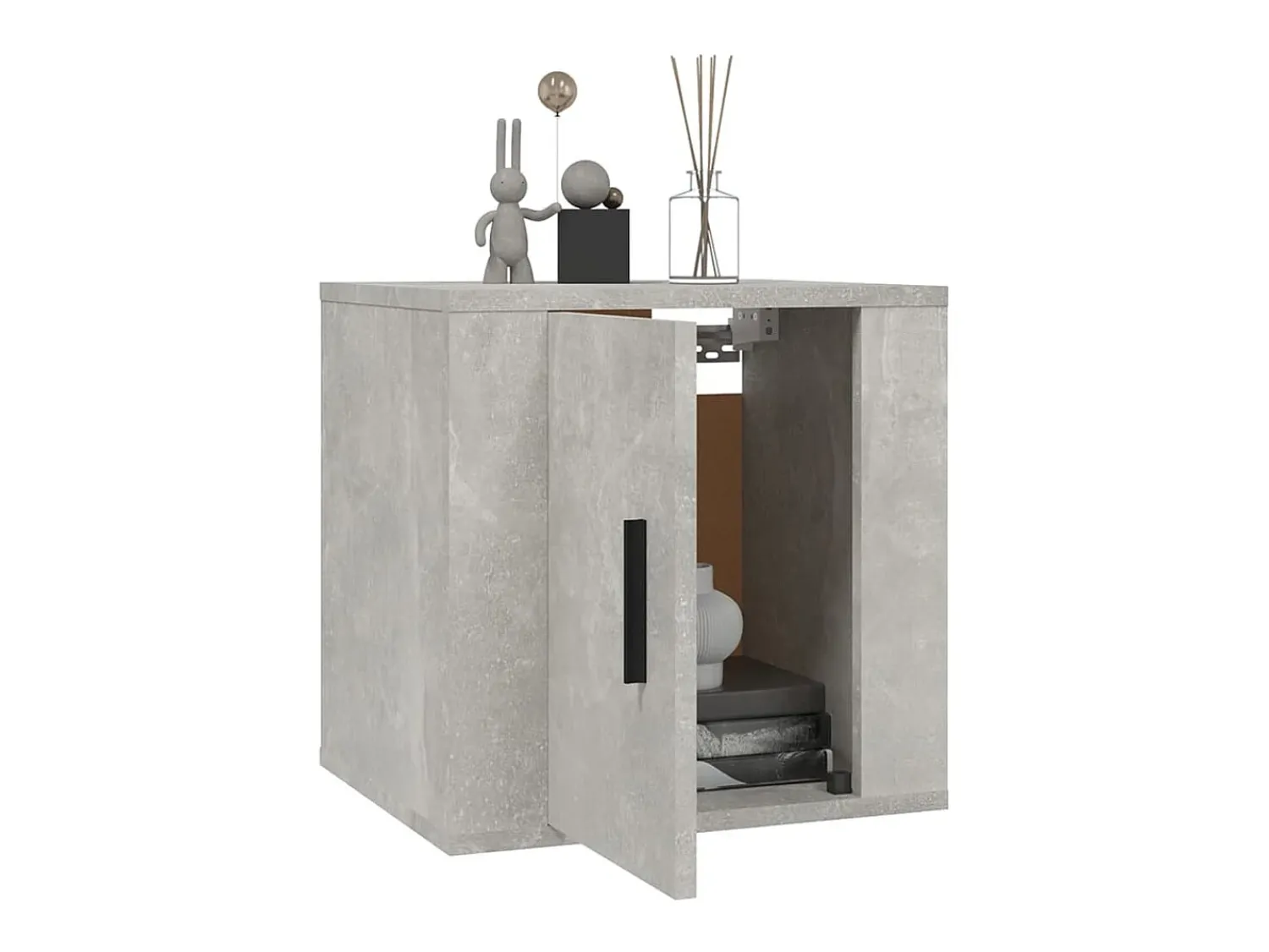 Móveis de TV de parede 2 pcs 40x34,5x40 cm cimento PT734246^ Móvel De Tv
