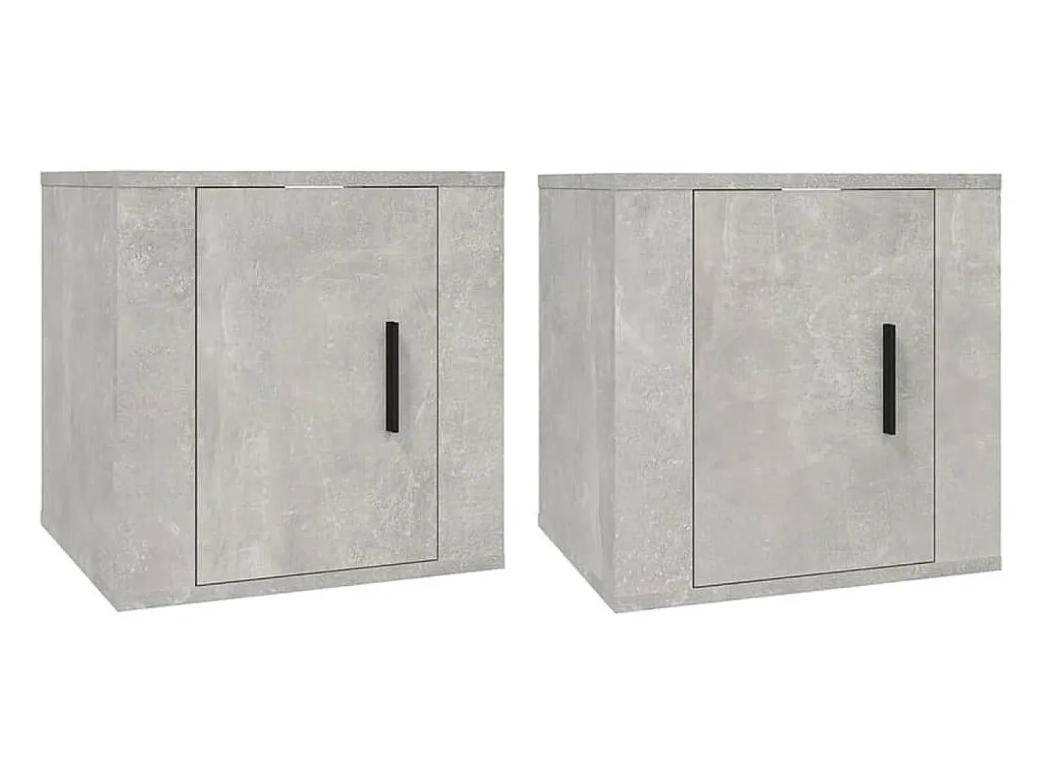 Móveis de TV de parede 2 pcs 40x34,5x40 cm cimento PT734246^ Móvel De Tv