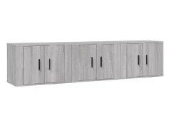 Móvel De Tv| Móveis de TV de parede 3 pcs 57x34,5x40 cm sonoma PT867650 Cinzento