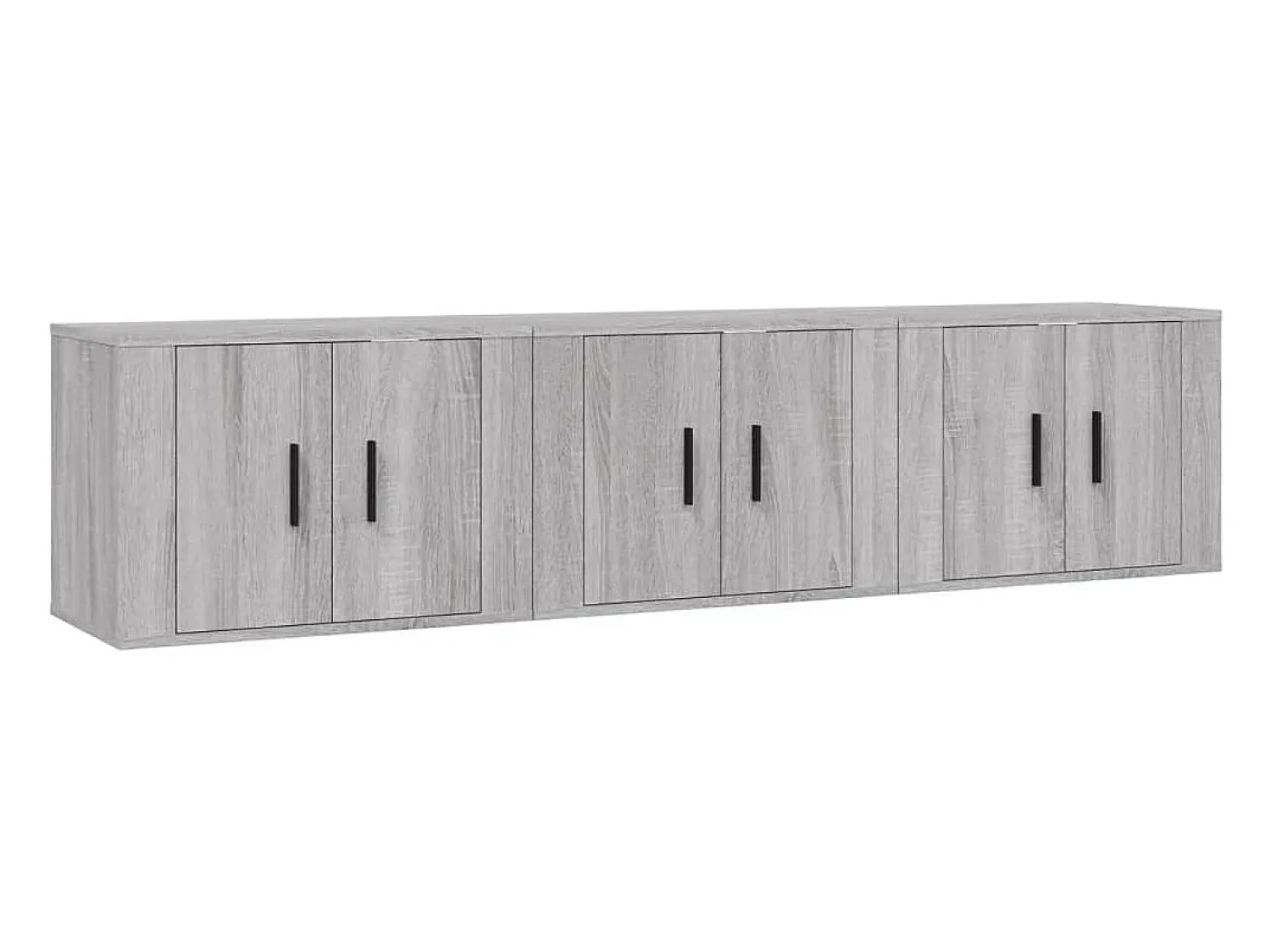 Móvel De Tv| Móveis de TV de parede 3 pcs 57x34,5x40 cm sonoma PT867650 Cinzento