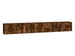 Hot Móveis de TV de parede 3 pcs 100x34,5x40 cm carvalho fumado PT967304 Castanho