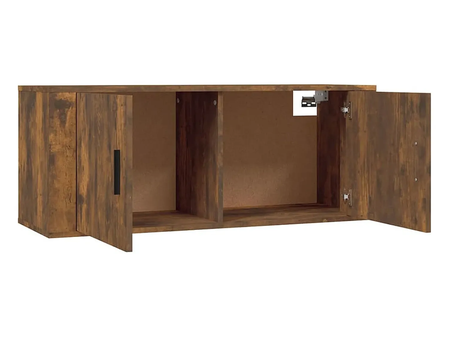 New Móveis de TV de parede 2 pcs 100x34,5x40 cm carvalho fumado PT271463 Castanho