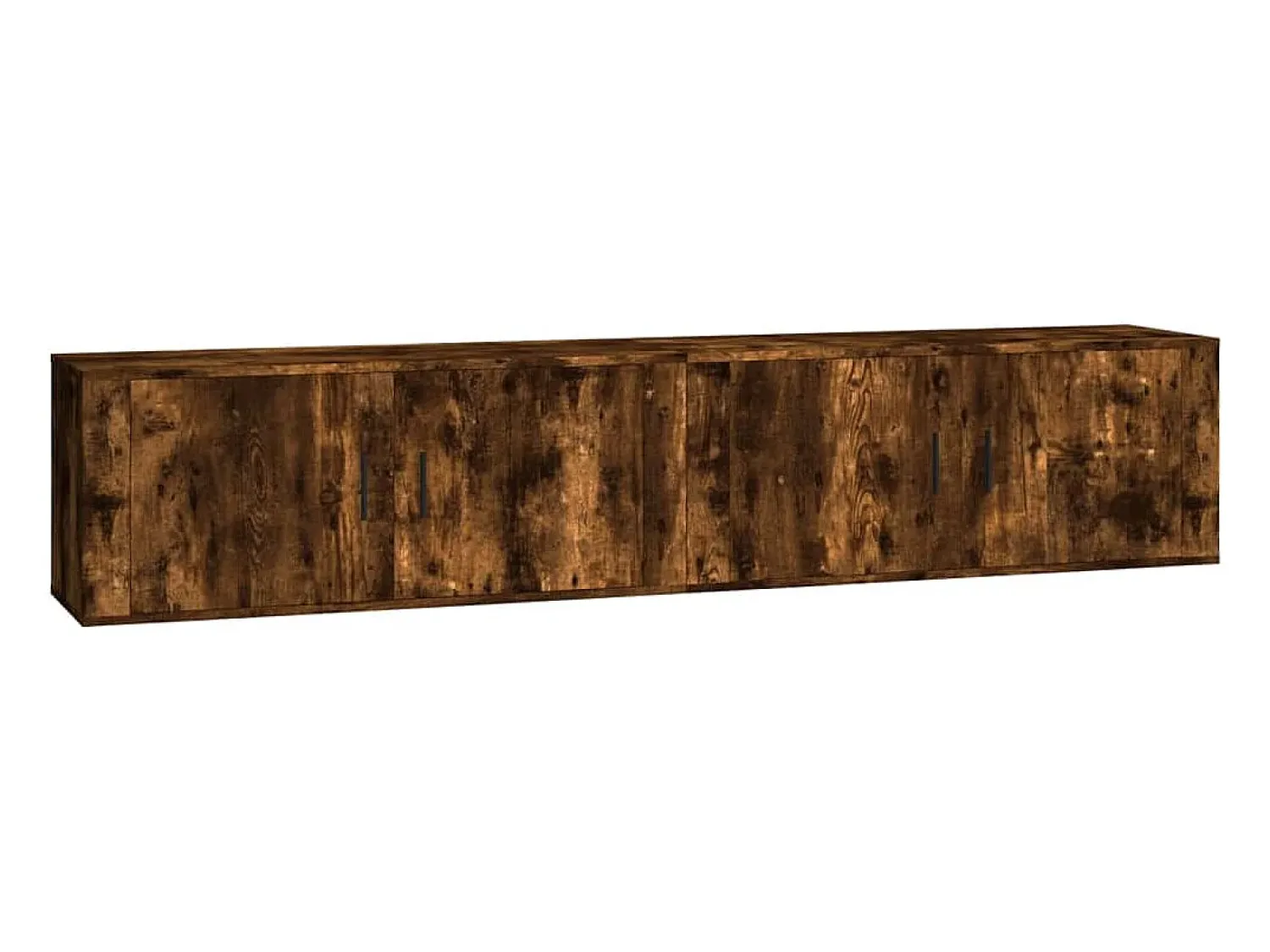 New Móveis de TV de parede 2 pcs 100x34,5x40 cm carvalho fumado PT271463 Castanho