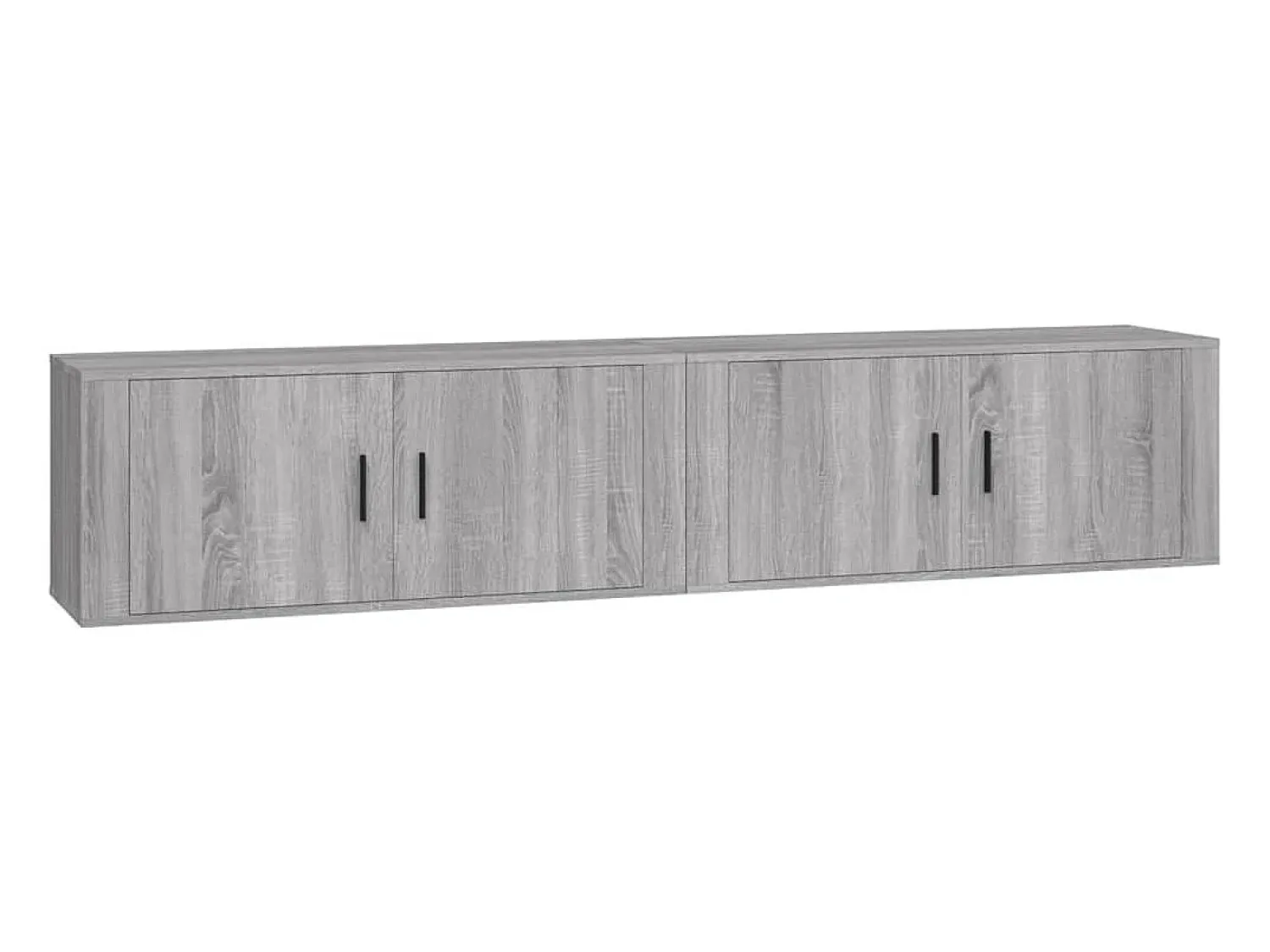 Móvel De Tv|vidaxl Móveis de TV de parede 2 pcs 100x34,5x40 cm sonoma Cinzento