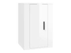 Móveis de TV de parede 2 pcs 40x34,5x60 cm brilhante PT568150^ Móvel De Tv