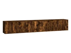 Móvel De Tv* Móveis de TV de parede 3 pcs 80x34,5x40 cm carvalho fumado PT978288 Castanho