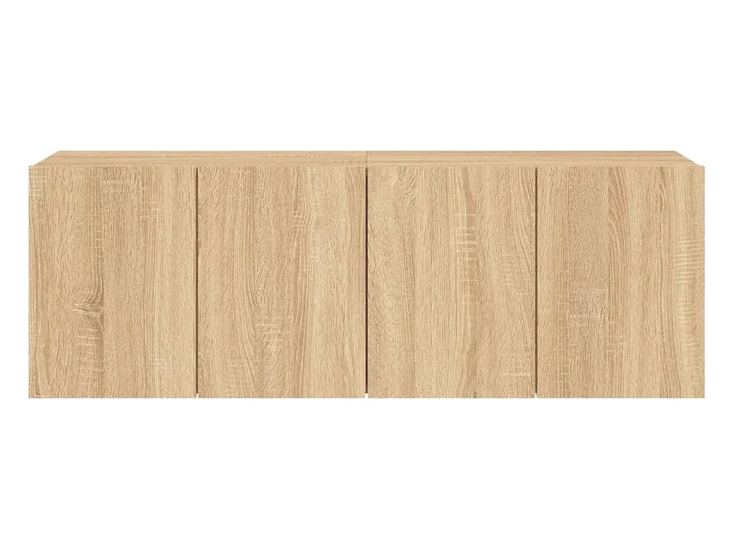 Best Helloshop26 Móveis de TV de parede prateleira multimídia aparador TV sala de jantar sala de estar quarto 2 peças carvalho Sonoma 60 x 30 x 41 cm marrom 02_0029000 Castanho