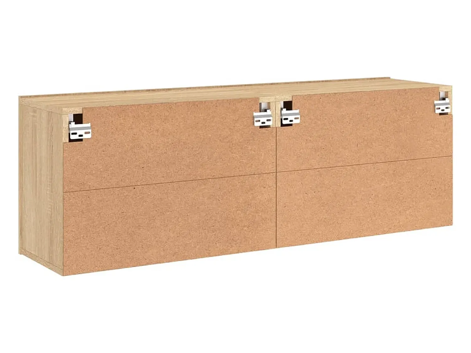 Best Helloshop26 Móveis de TV de parede prateleira multimídia aparador TV sala de jantar sala de estar quarto 2 peças carvalho Sonoma 60 x 30 x 41 cm marrom 02_0029000 Castanho
