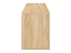 Best Helloshop26 Móveis de TV de parede prateleira multimídia aparador TV sala de jantar sala de estar quarto 2 peças carvalho Sonoma 60 x 30 x 41 cm marrom 02_0029000 Castanho
