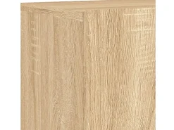 Helloshop26 Móveis de TV de parede prateleira multimídia aparador TV sala de jantar sala de estar quarto 2 peças carvalho Sonoma 80 x 30 x 41 cm marrom 02_0029002^ Móvel De Tv