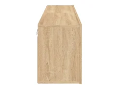 Helloshop26 Móveis de TV de parede prateleira multimídia aparador TV sala de jantar sala de estar quarto 2 peças carvalho Sonoma 80 x 30 x 41 cm marrom 02_0029002^ Móvel De Tv