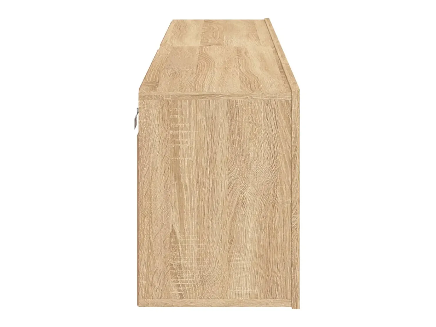 Helloshop26 Móveis de TV de parede prateleira multimídia aparador TV sala de jantar sala de estar quarto 2 peças carvalho Sonoma 80 x 30 x 41 cm marrom 02_0029002^ Móvel De Tv