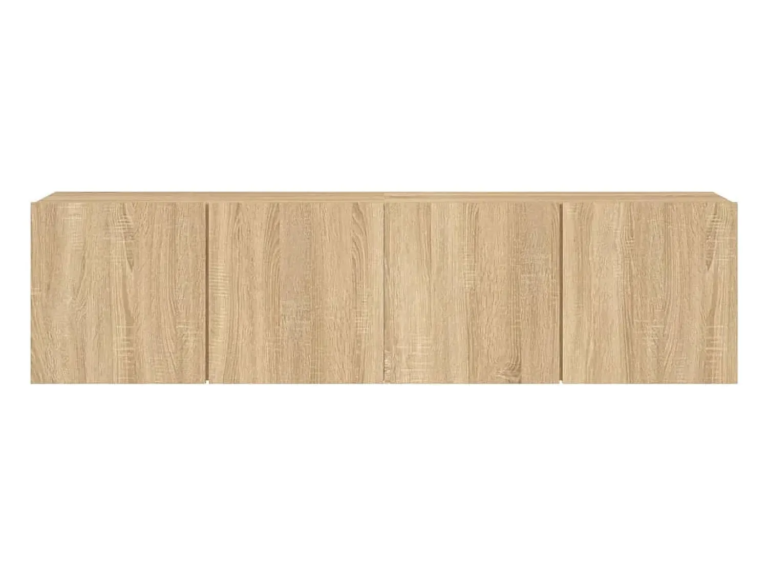 Helloshop26 Móveis de TV de parede prateleira multimídia aparador TV sala de jantar sala de estar quarto 2 peças carvalho Sonoma 80 x 30 x 41 cm marrom 02_0029002^ Móvel De Tv