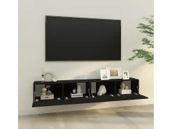 Móveis de TV p/ parede 2pcs 100x30x30cm derivados madeira PT976522^ Móvel De Tv