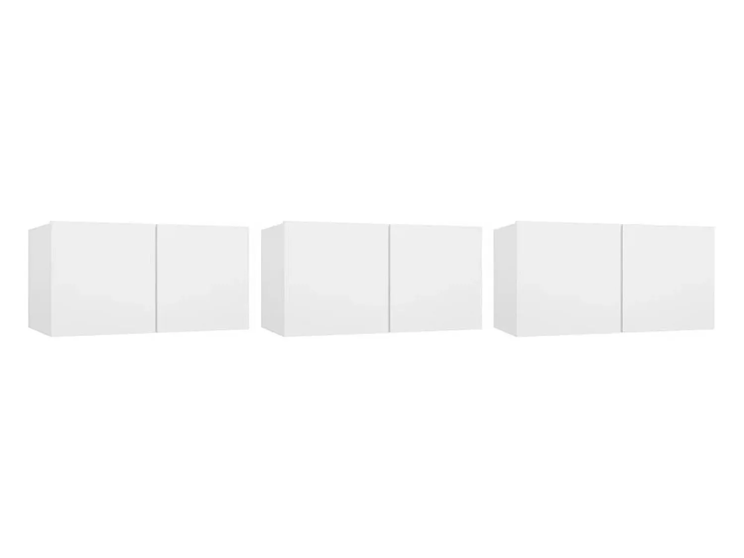 vidaxl Móveis de TV para parede 3 pcs 60x30x30 cm^ Móvel De Tv