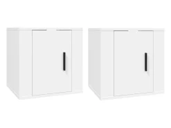 Móveis de TV para parede 2 pcs 40x34,5x40 cm PT868609^ Móvel De Tv