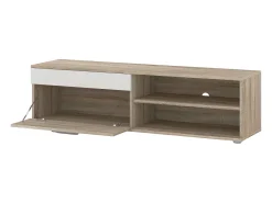 Sale Móveis de TV para sala de estar e sala de jantar Kolm Nordic em carvalho Sonoma/branco com 3 portas e 2 prateleiras Natural claro / Branco