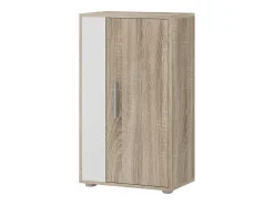 Sale Móveis de TV para sala de estar e sala de jantar Kolm Nordic em carvalho Sonoma/branco com 3 portas e 2 prateleiras Natural claro / Branco