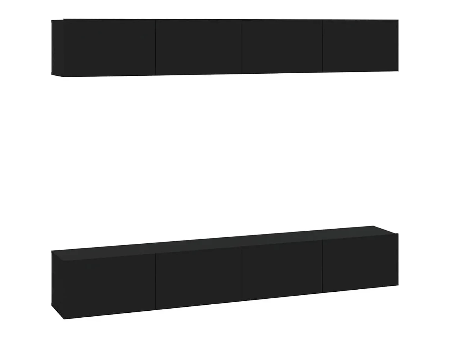 Móveis de TV parede 4 pcs 100x30x30 cm PT868372^ Móvel De Tv