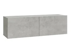 Móvel De Tv* Móveis de TV parede 2pcs 100x30x30cm madeira cinza cimento PT462463 Cinzento