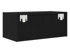 Móvel De Tv|vidaxl Móveis de TV 2pcs 60x31x25,5cm deriv. madeira carvalho Preto