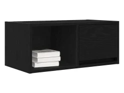 Móvel De Tv|vidaxl Móveis de TV 2pcs 60x31x25,5cm deriv. madeira carvalho Preto