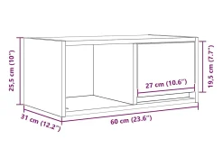 Móvel De Tv|vidaxl Móveis de TV 2pcs 60x31x25,5cm deriv. madeira carvalho Preto