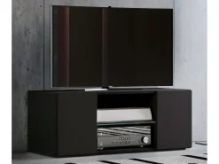 Móvel De Tv|VCM Móveis de TV | Lowboard | Armário de TV | Dimensões A. 40 x L. 95 x P. 36 cm | Fernseh Furniture - Lowina (Preto) Multicor