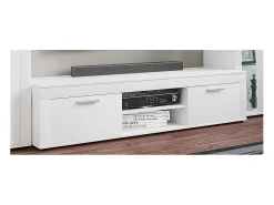 Móvel De Tv*VCM Móveis de TV | Lowboard | Prateleira TV | Dimensões A. 37 x L. 160 x P. 45 cm | Fernseh Furniture – Usilo XL (Branco) Multicor