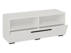 Móvel De Tv|VCM Móveis de TV | Lowboard | Armário de TV com espaço de armazenamento suficiente | Dimensões A. 39 x L. 95 x P. 40 cm | Fernseh Furniture – Arila L (Branco) Multicor