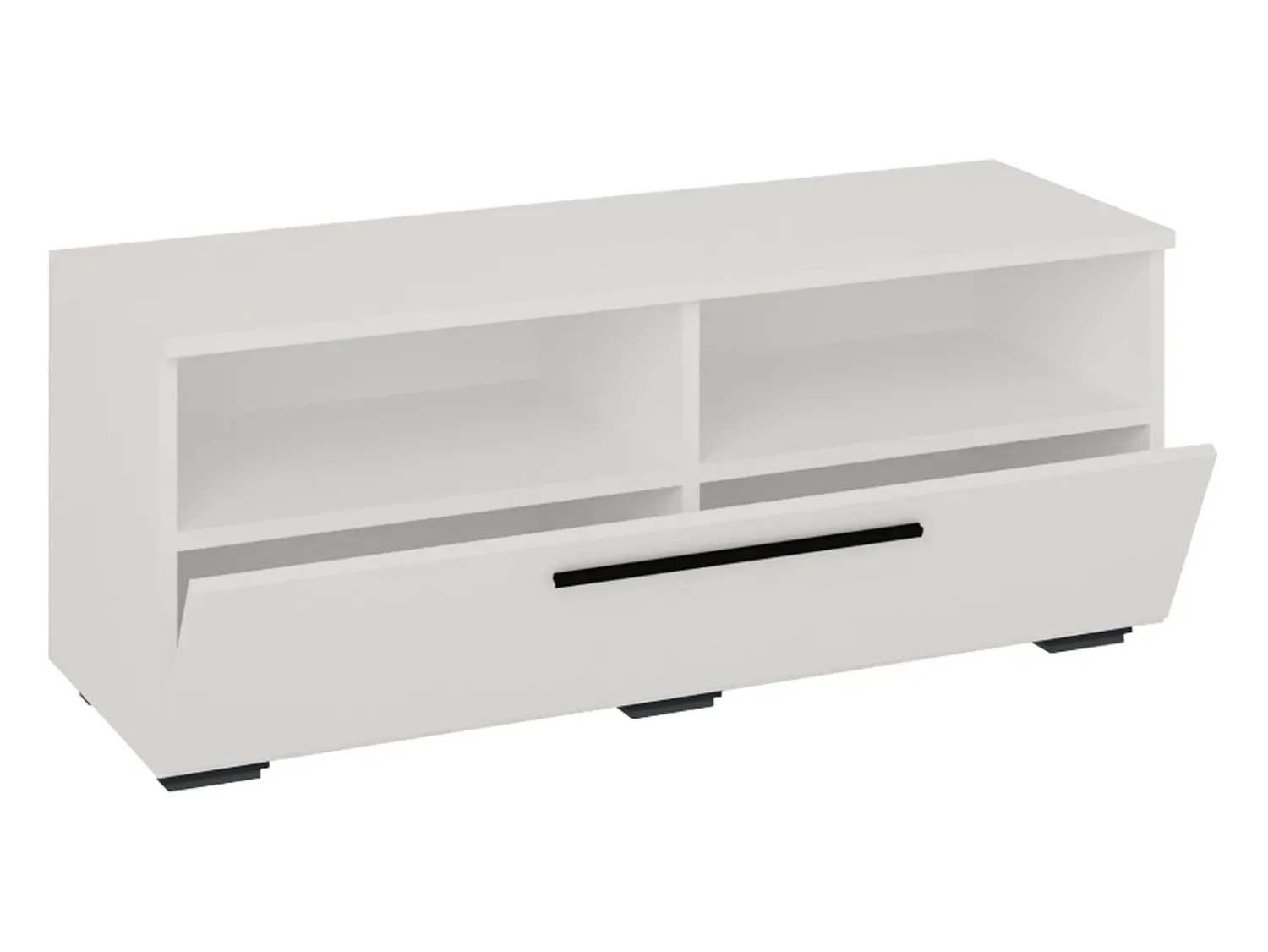Móvel De Tv|VCM Móveis de TV | Lowboard | Armário de TV com espaço de armazenamento suficiente | Dimensões A. 39 x L. 95 x P. 40 cm | Fernseh Furniture – Arila L (Branco) Multicor