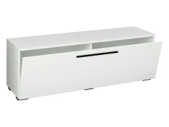 VCM Móveis de TV | Lowboard | Armário de TV com porta dobrável larga | Dimensões A. 39 x L. 115 x P. 40 cm | Fernseh Furniture – Arila M (Branco)^ Móvel De Tv