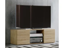 VCM Móveis de TV | Lowboard | Armário de TV | Dimensões A. 40 x L. 115 x P. 36 cm | Fernseh Furniture - Lowina (Preto)^ Móvel De Tv