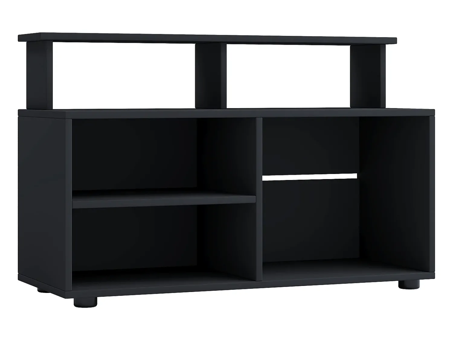 Clearance VCM Móveis de TV | Lowboard | Prateleira de TV com espaço de armazenamento suficiente | Dimensões A. 59 x L. 90 x P. 36 cm | Fernseh Furniture - Balansia (Black) Multicor