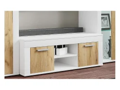 Clearance VCM Móveis de TV | Lowboard | Prateleira TV | Dimensões A. 37 x L. 102 x P. 45 cm | Fernseh Móveis – Usilo L (Carvalho Branco / Mel) Multicor