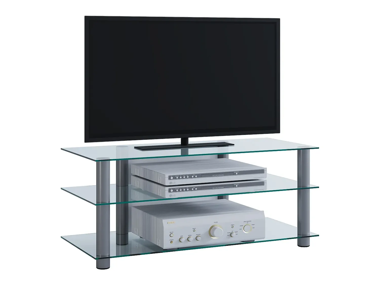 Best VCM Móveis de TV | Lowboard | Encaminhamento por cabo | Dimensões A. 45 x L. 112 x P. 40 cm | Fernseh Furniture - Zumbo Multicor
