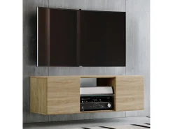 Móvel De Tv|VCM Móveis de TV | Placa de parede | Pendura Lowboard | Dimensões A. 40 x L. 115 x P. 36 cm | Armário de parede - Jusa (carvalho Sonoma) Multicor
