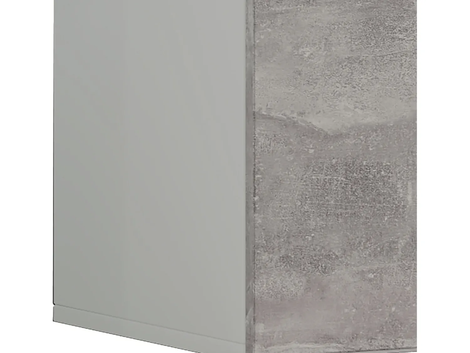 Outlet VCM Móveis de TV | Placa de parede | Pendura Lowboard | Dimensões A. 40 x L. 115 x P. 36 cm | Armário de parede - Jusa (Branco / Aparência em concreto) Multicor