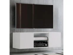 Móvel De Tv|VCM Móveis de TV | Placa de parede | Pendura Lowboard | Dimensões A. 40 x L. 115 x P. 36 cm | Armário de parede - Jusa (Branco) Multicor