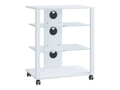 Móvel De Tv|VCM Móveis Hifi Folas Branco A. 70 x L. 60 x P. 41 cm Multicor