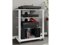 Móvel De Tv|VCM Móveis Hifi Folas Branco A. 70 x L. 60 x P. 41 cm Multicor