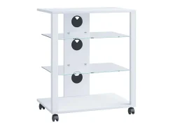 Móvel De Tv|VCM Móveis Hifi Folas Branco A. 70 x L. 60 x P. 41 cm Multicor
