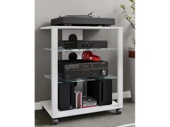 Móvel De Tv|VCM Móveis Hifi Folas Branco A. 70 x L. 60 x P. 41 cm Multicor