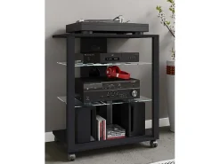 VCM Móveis Hifi Folas Preto A. 70 x L. 60 x P. 41 cm Multicor