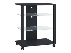 VCM Móveis Hifi Folas Preto A. 70 x L. 60 x P. 41 cm Multicor